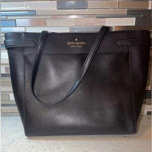 Kate Spade Black Leather Tote